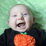 Wee Green Diva Vivi lovin the halloween thing