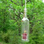 GD Mizar's re-purposed wine bottle lantern
