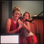Cherie and Julie Corso in the Green Diva Studio