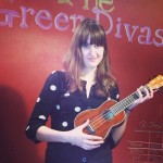 Green Diva Gina and her ukelele