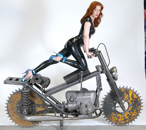 recycled motorcycle by bruce gray