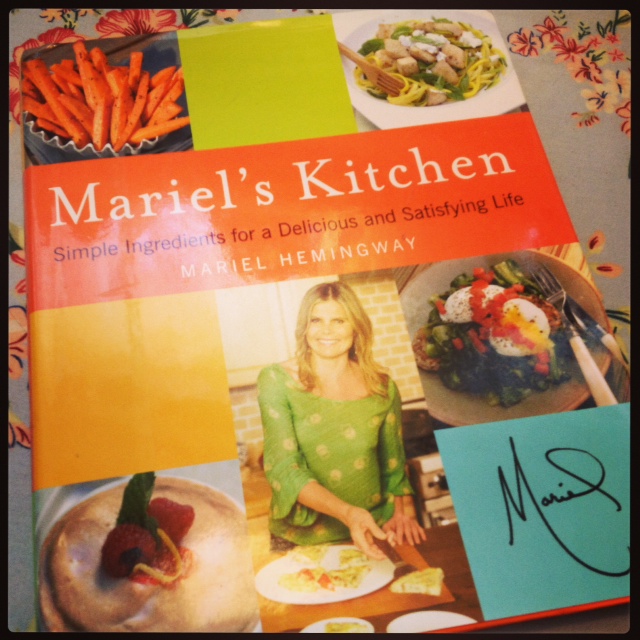 Mariel Hemingway's cookbook Mariel's Kitchen