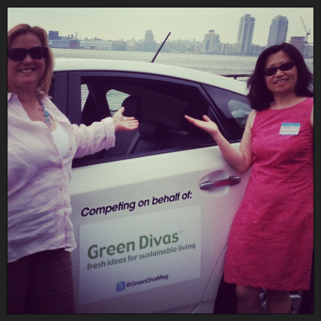 Green Diva Meg & Eco Karen w/ Toyota Prius 