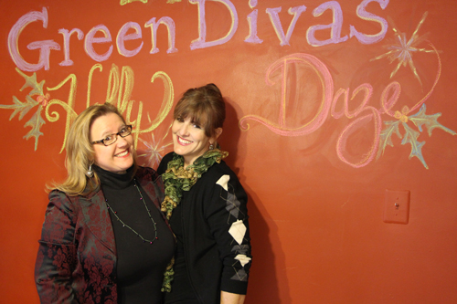 Green Divas Holly Daze in the GD Studio