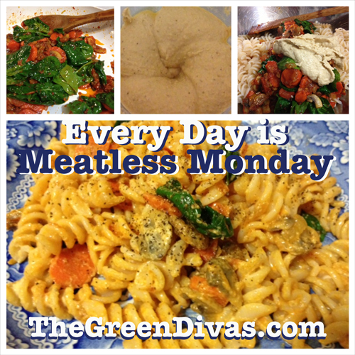 meatless monday pasta collage