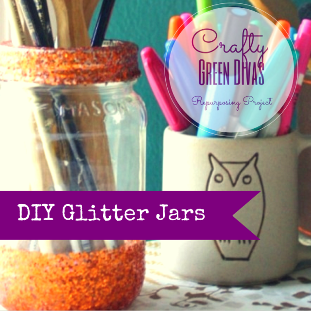 green divas DIY: glitter jars image