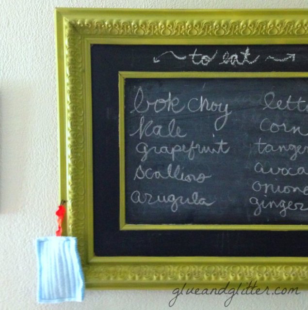 DIY Kitchen Chalkboard