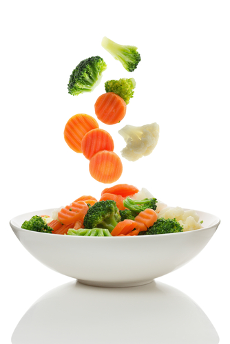 veggies brocolli and carrots
