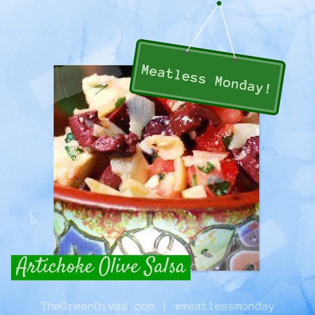 Meatless Monday! artichoke olive salsa