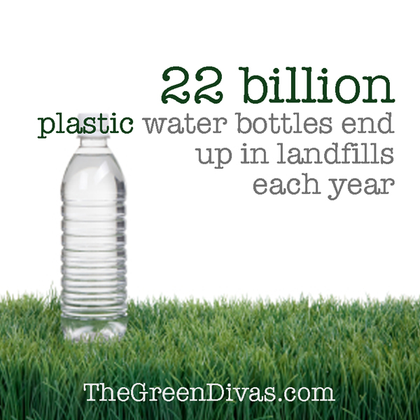 plastic water bottle fact image on the green divas