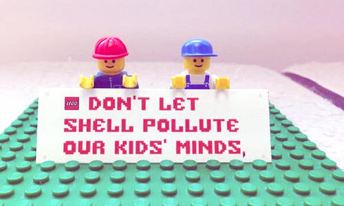 lego shell vs. greenpeace to save the arctic