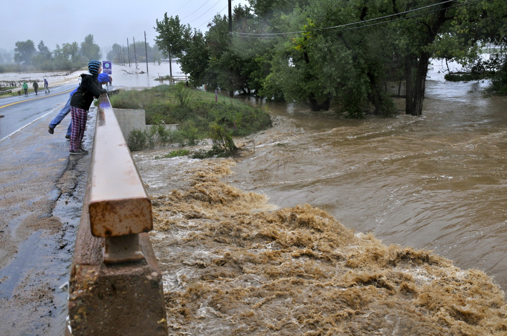  “the inestimable power of water” Boulder Creek overflows 9.12.13 (Credit: Jen Hall-Bowman)