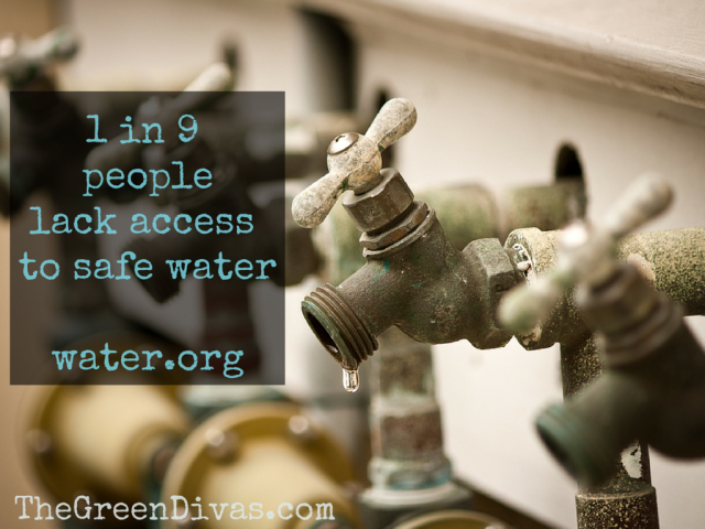 1 in 9 people lack access to safe water