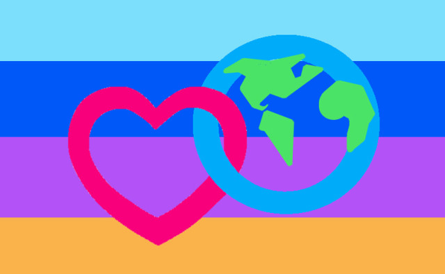 Ecosexual Pride Flag - Earth as Lover