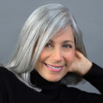 ronnie citron-fink with natural, silver hair color