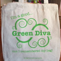 Green Divas tote bag