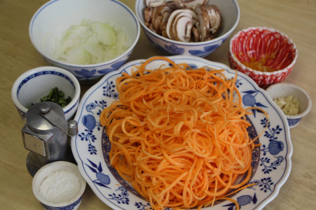green diva meg's spiralized sweet potato noodles