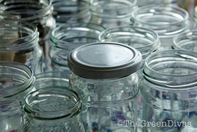 glass jars w/ lid for BPA in food packaging post on the green divas