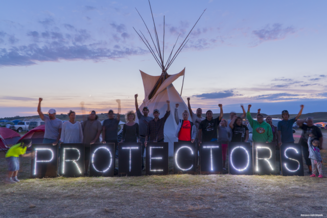 Sacred Stone Camp protectors - no Dakota Access Pipeline